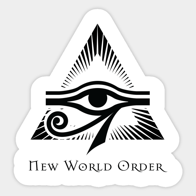 New World Order - All Seeing Eye Sticker by NWO Tees
